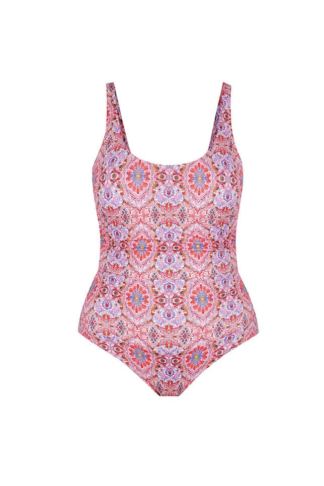 SALE* Mastectomy Swimsuit 'Tokyo Ruched One Piece' Purple –