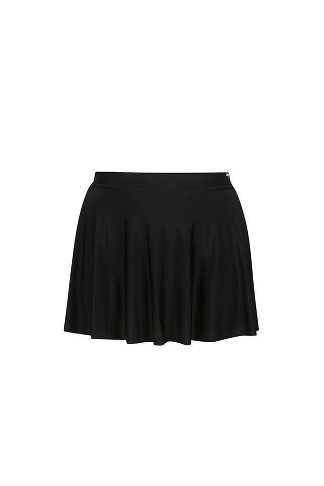 ladies black swimming costume skirt