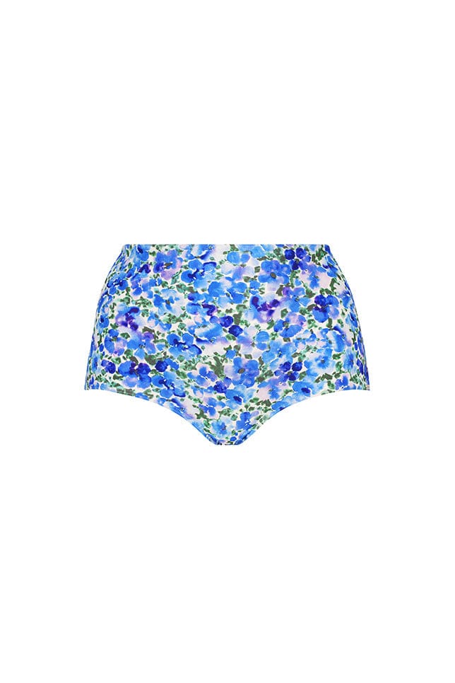 Ghost mannequin blue floral high waisted pant