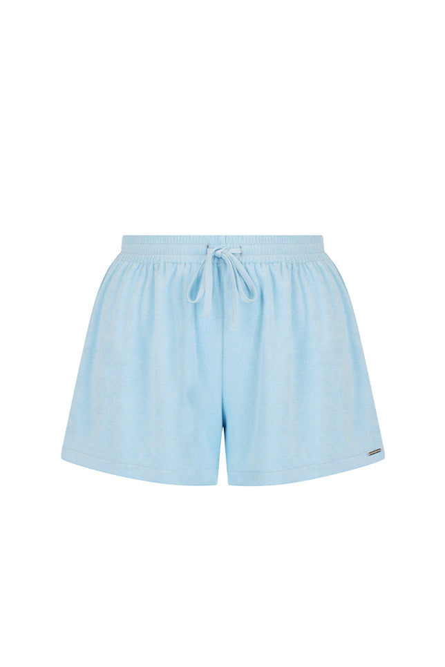 Ghost mannequin light blue shorts