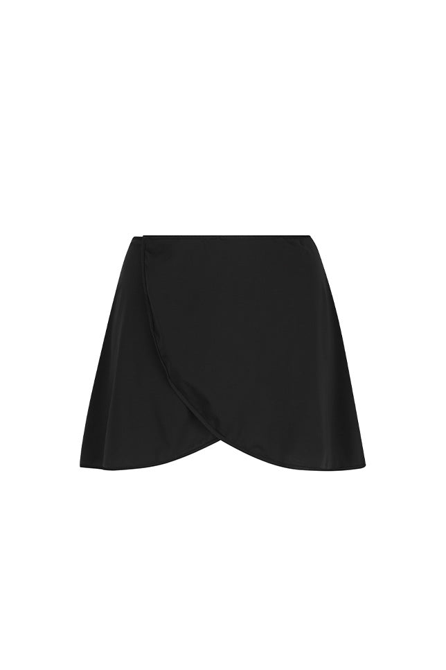 ghost mannequin black tulip skirt