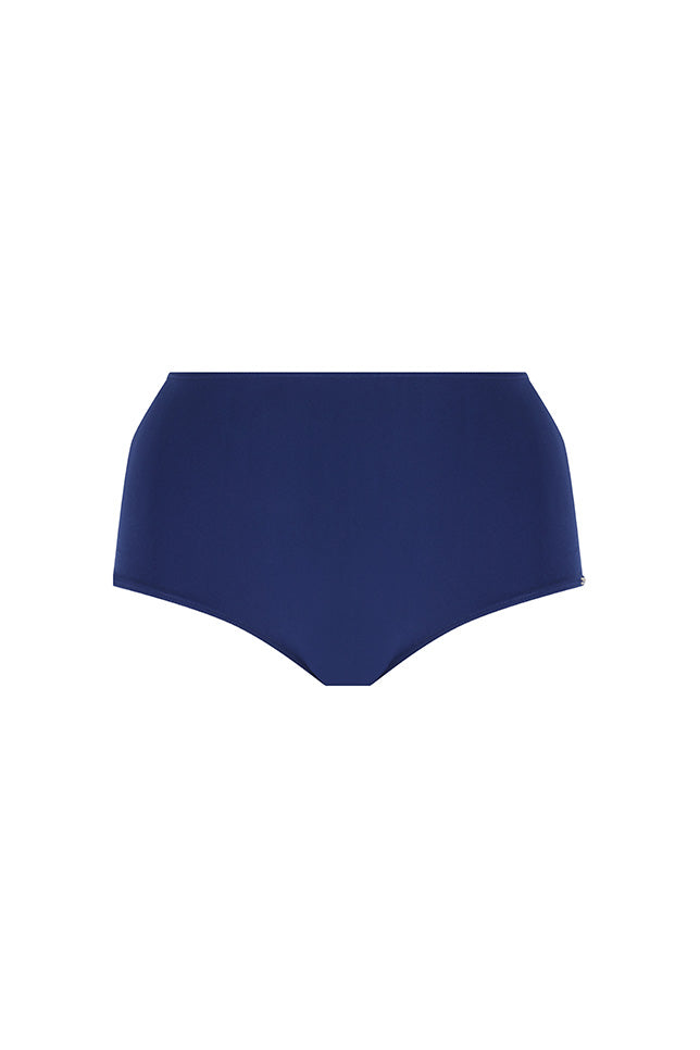 ghost mannequin navy high waisted bikini bottom