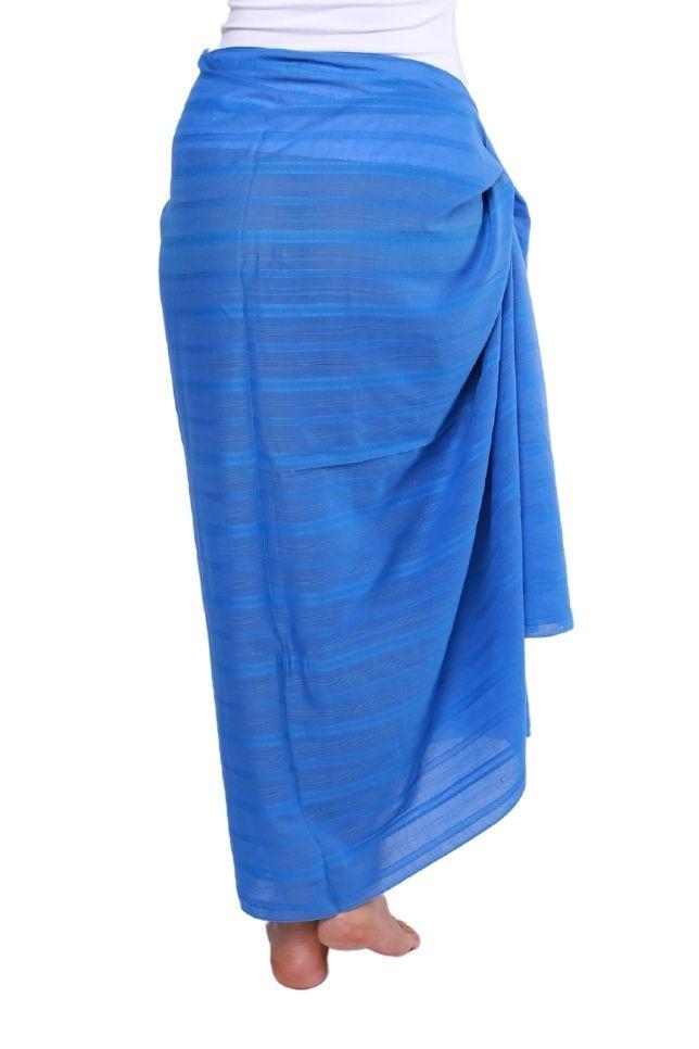 beach sarong wrap blue